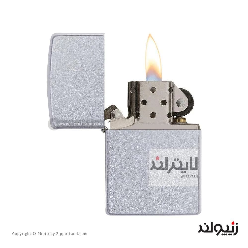فندک زیپو مدل Satin Chrome کد 205 — تصویر ۲