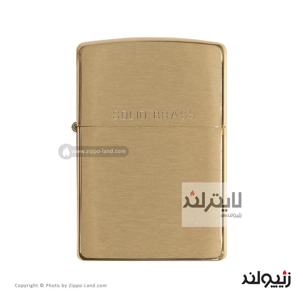 فندک زیپو مدل Brushed Brass کد 204