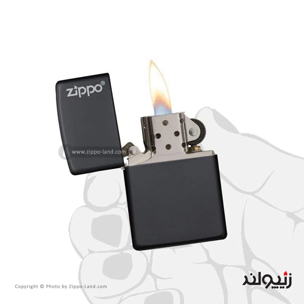 فندک زیپو مدل زیپو لوگو کد 218zl — تصویر ۳