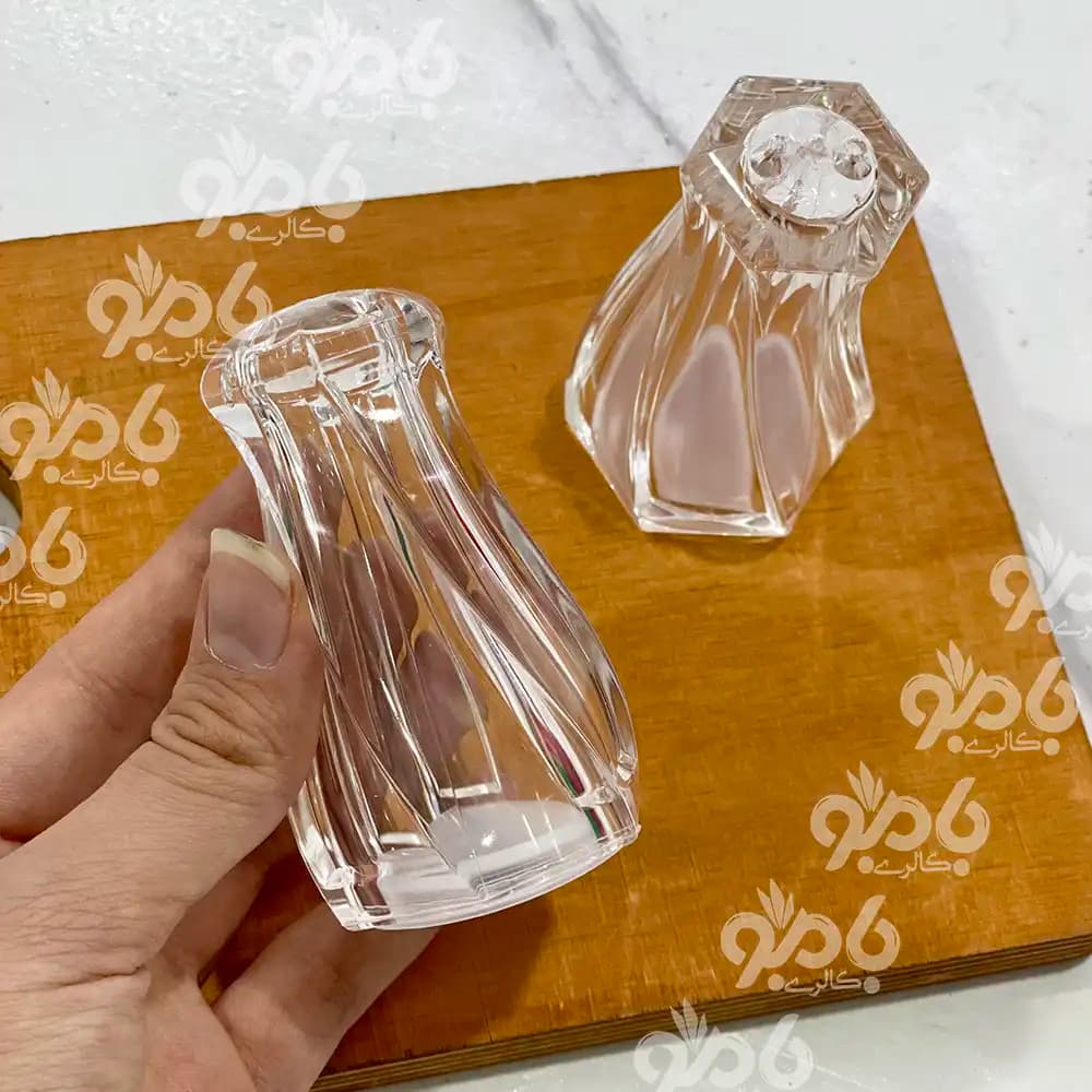 نمک پاش جفتی اکرولیک طرح پیچ اسکوور — تصویر ۲