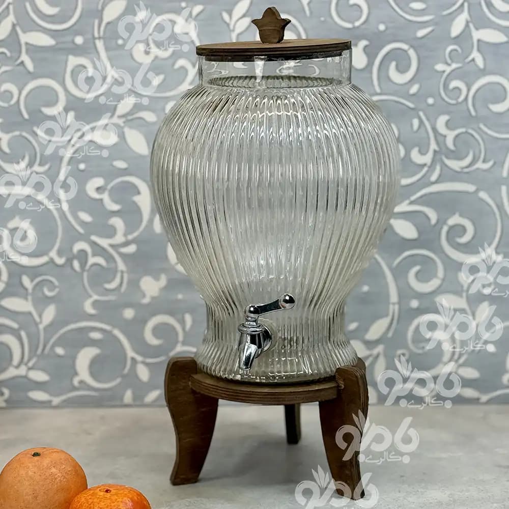 کلمن شیشه ای چوبی پلای وود آریان خط دار
