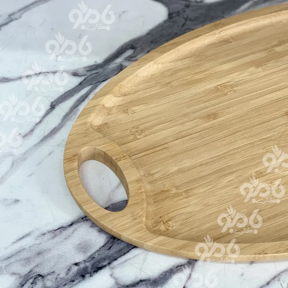 سینی بامبو دسته سرخود 23*40سانت 121 — تصویر ۲