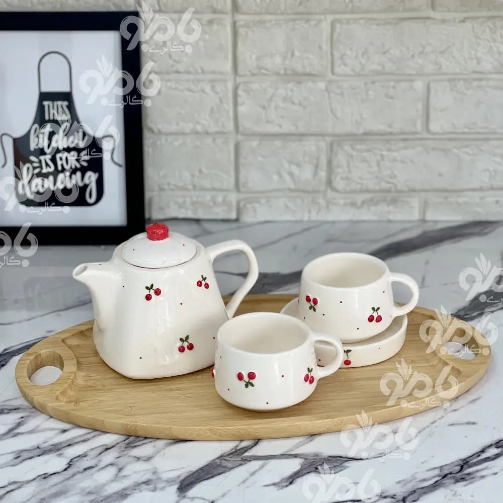 سینی بامبو دسته سرخود 23*40سانت 121 — تصویر ۳