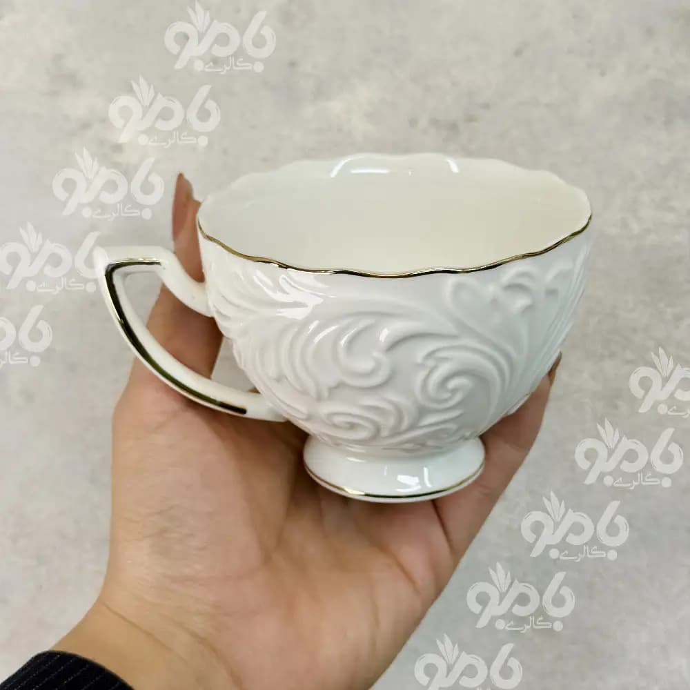 چایخوری جعبه دار لب طلا برجسته 105 — تصویر ۲