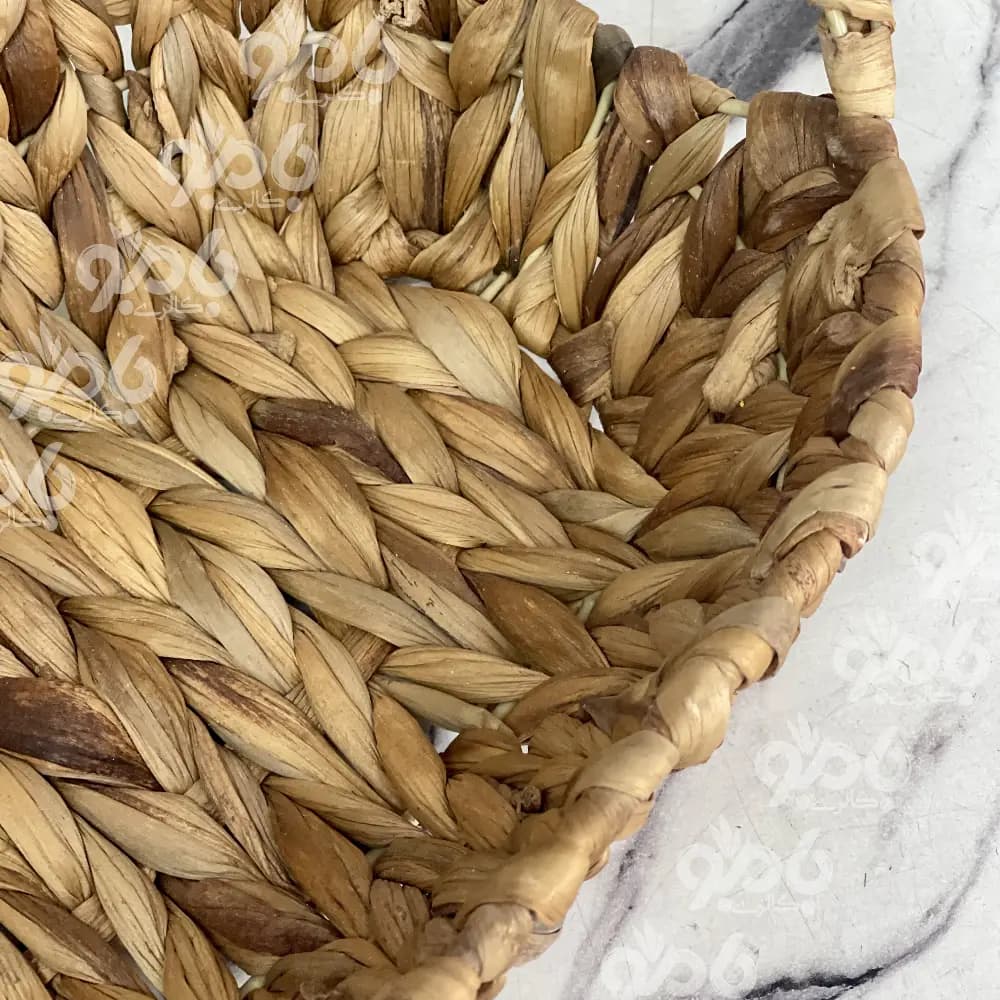 سبد حصیری بیضی 20*30سانت کد33 — تصویر ۴