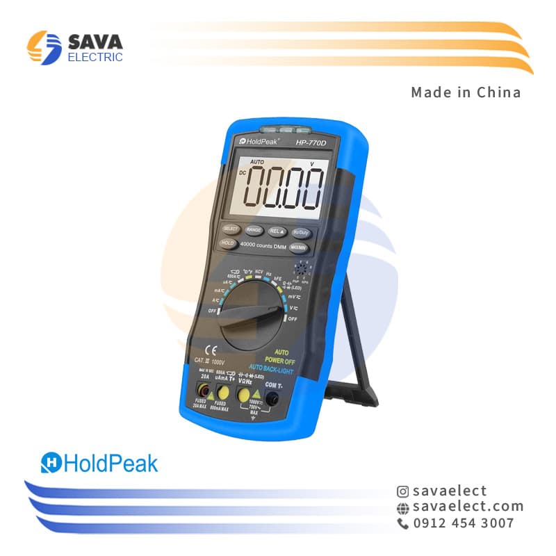 مولتی متر دستی دیجیتال هلد پیک 770D
