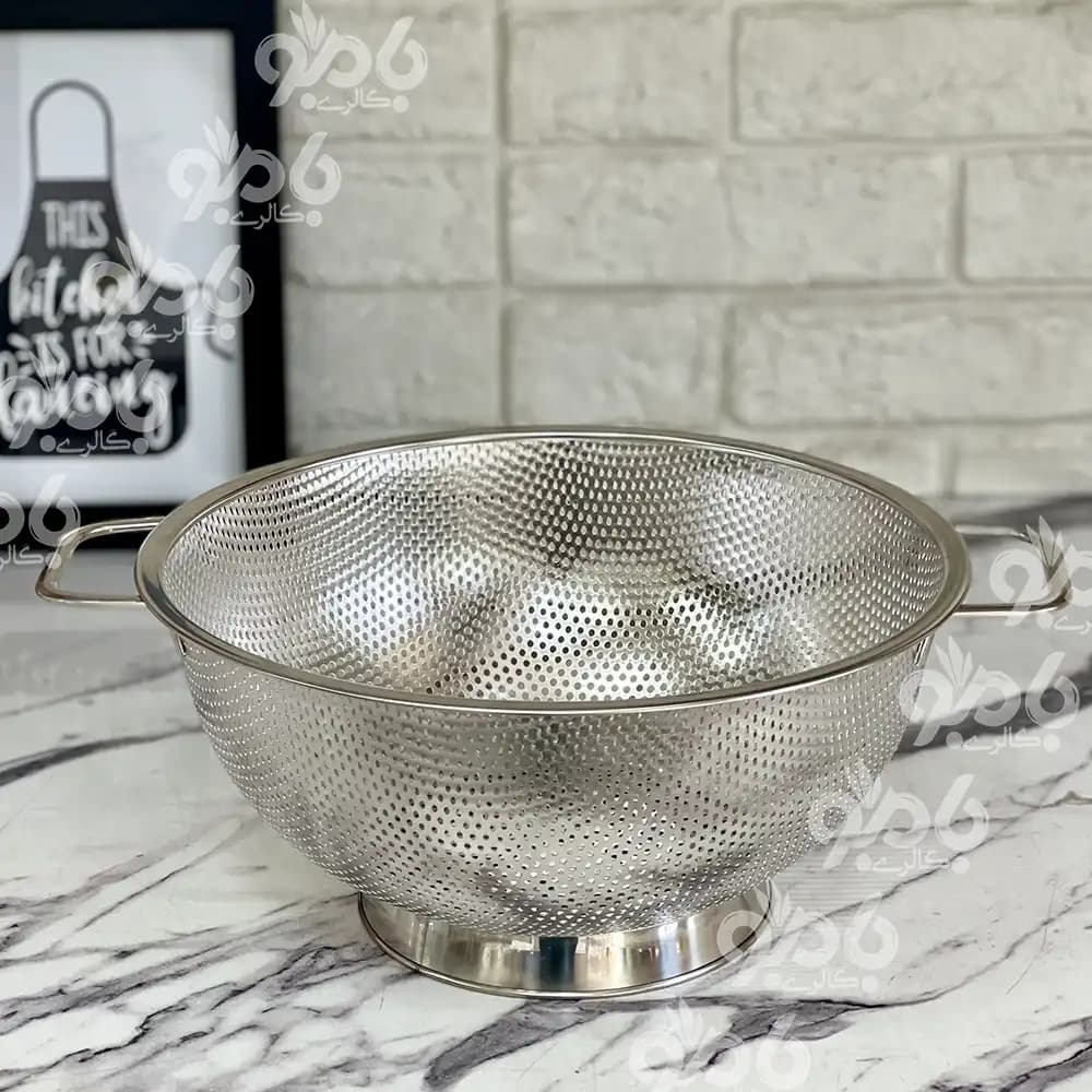 آبکش استیل پانچ 26سانت پایه دار