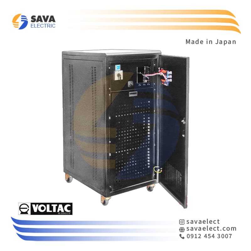 استابلایزر سه فاز سروو موتوری 30KVA عمودی VCS3P30K ولتاک ژاپن — تصویر ۴