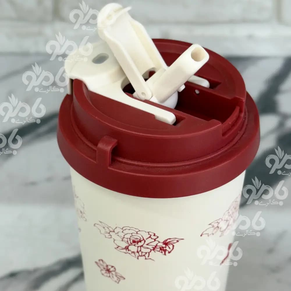تراول ماگ گلدار 2 حالته چفتی 600میل — تصویر ۴
