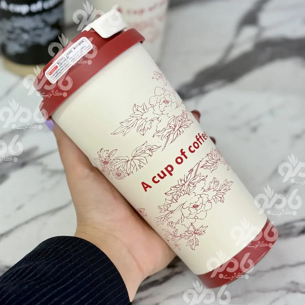 تراول ماگ گلدار 2 حالته چفتی 600میل — تصویر ۲