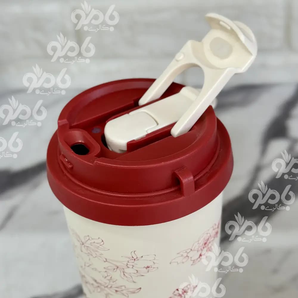تراول ماگ گلدار 2 حالته چفتی 600میل — تصویر ۳