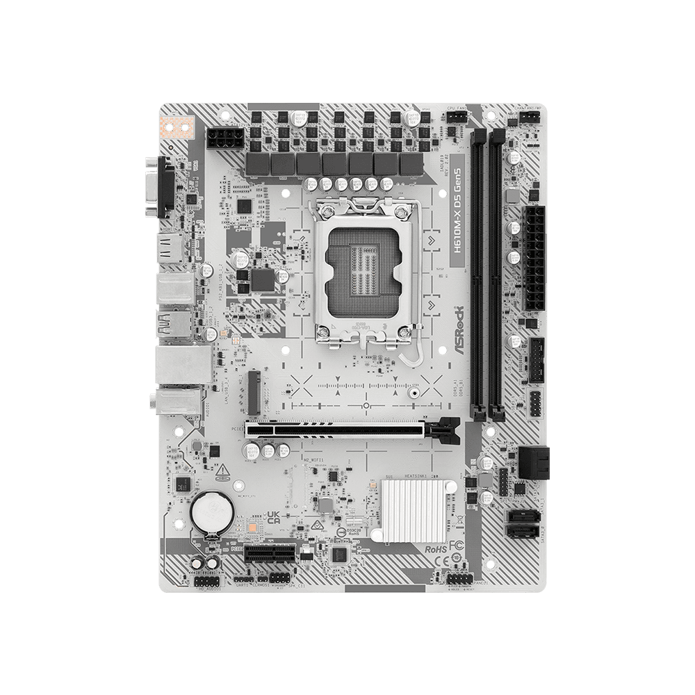 مادربرد ازراک مدل H610M-X DDR5 Gen5 — تصویر ۵