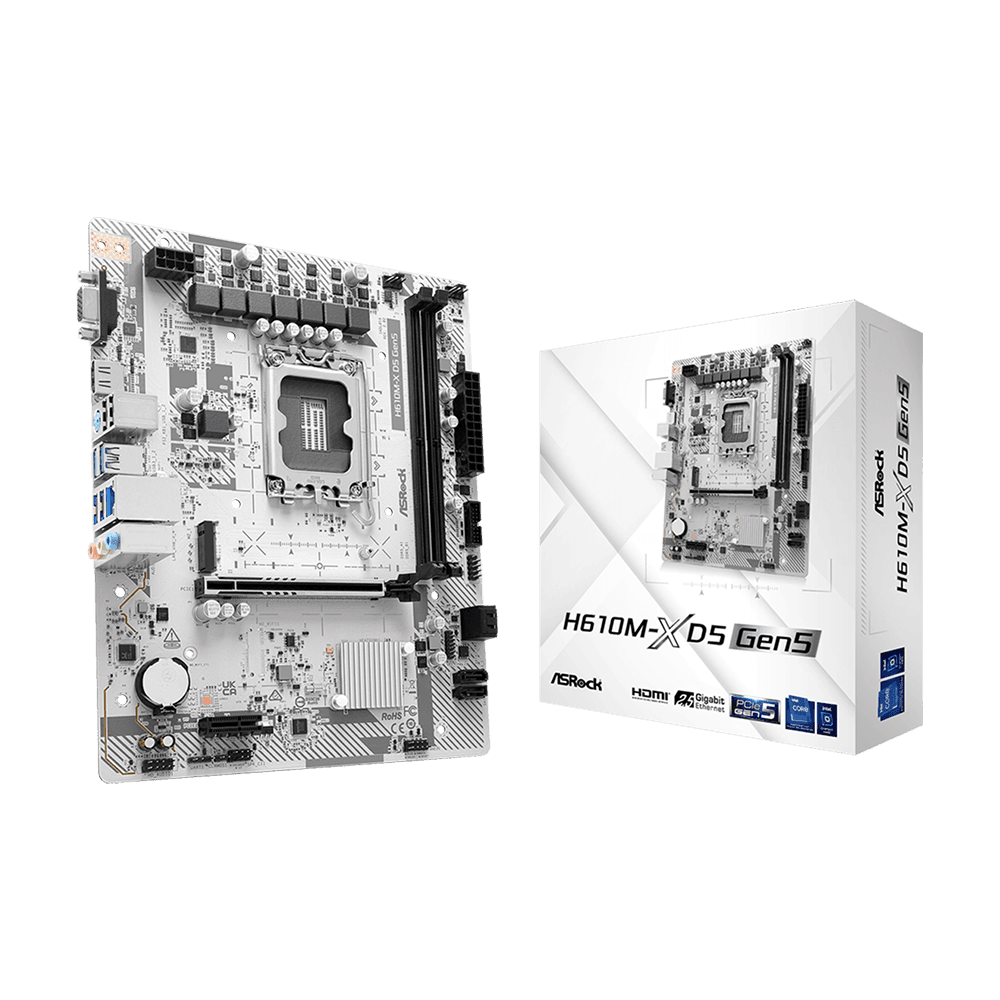 مادربرد ازراک مدل H610M-X DDR5 Gen5