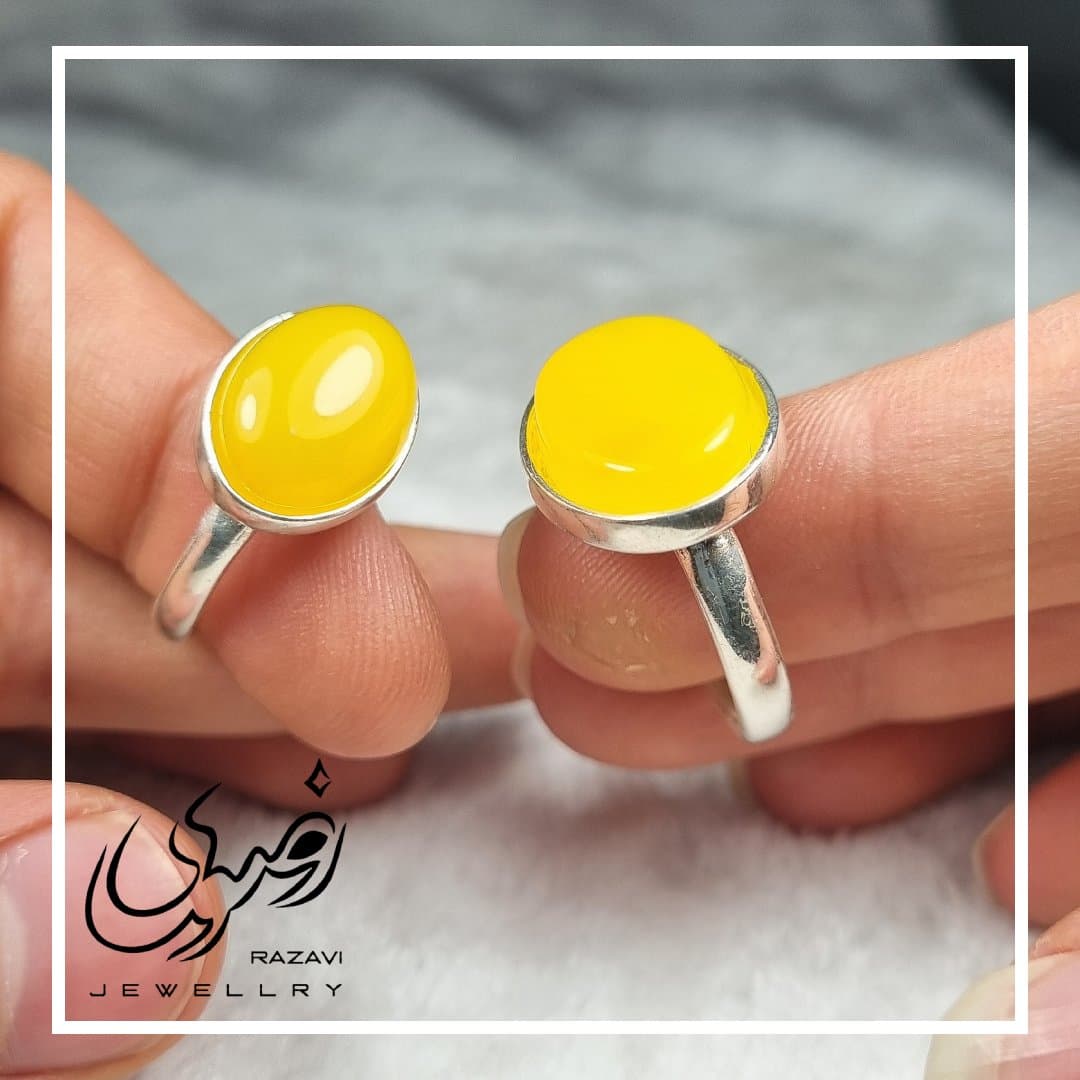 انگشتر ست مردانه و زنانه نقره شرف الشمس طرح نگاه کد 317