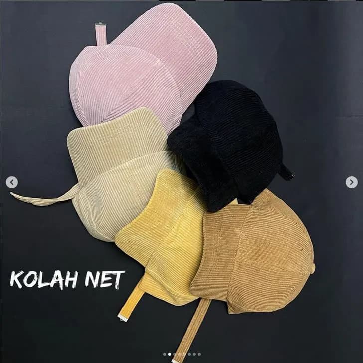 کلاه مخمل کبریتی مات کد 4249 — تصویر ۲