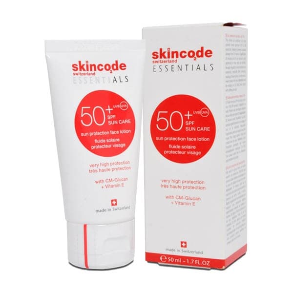 لوسیون ضد آفتاب SPF +50 فاقد چربی اسکین کد