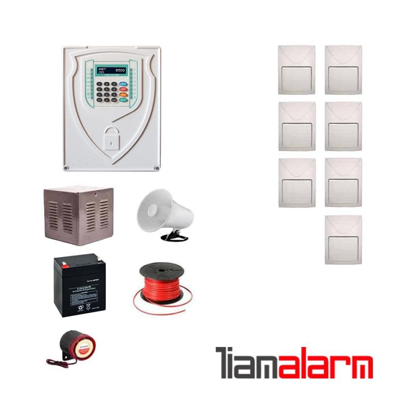 پکیج دزدگیر اماکن باسیم مدل فورنت سیم کارتی و تلفنیB500F7