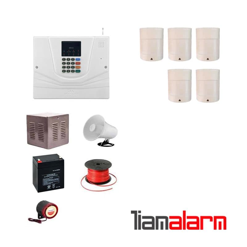 پکیج دزدگیر اماکن با سیم مدل مستر سیم کارتی و تلفنی M930PR5