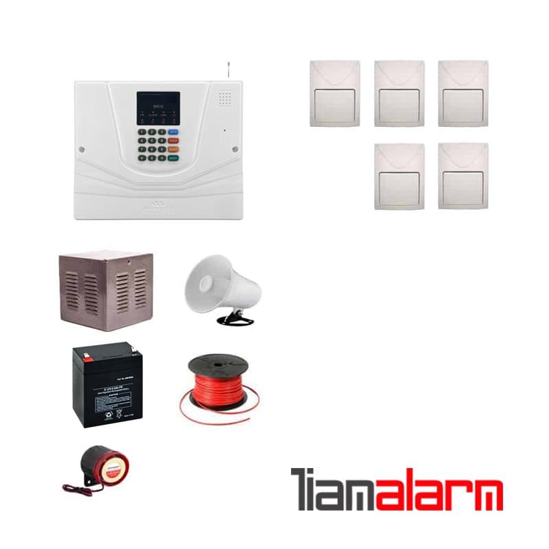 پکیج دزدگیر اماکن با سیم مدل مستر سیم کارتی و تلفنیM930F5