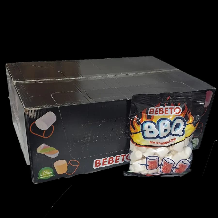 مارشمالو کبابی باربیکیو (BBQ) ببتو 275 گرمی – عمده کارتن 24 عددی