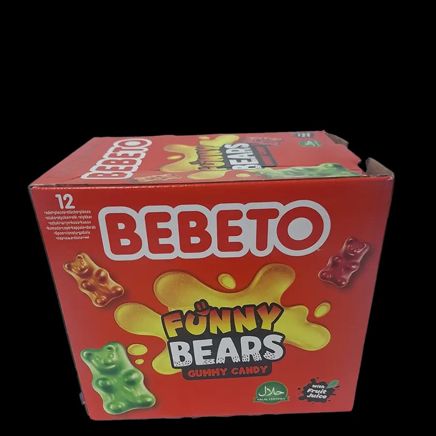 پاستیل ببتو خرسی 80 گرمی(Funny Bears) بسته 12 عددی – عمده کارتن 6 بسته ای
