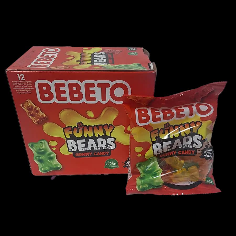 پاستیل ببتو خرسی 80 گرمی(Funny Bears) بسته 12 عددی