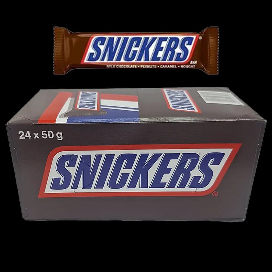 شکلات اسنیکرز 50 گرمی (SNICKERS) – عمده بسته 24 عددی