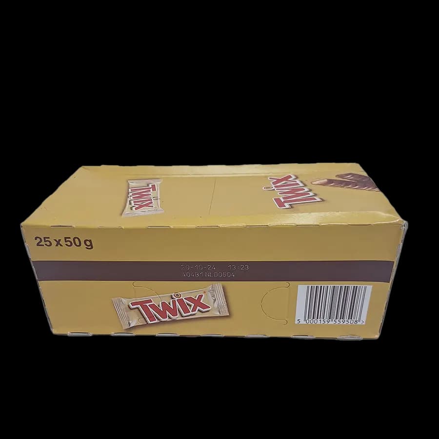شکلات توایکس 50 گرمی(twix) بسته 25 عددی – عمده کارتن 10 بسته
