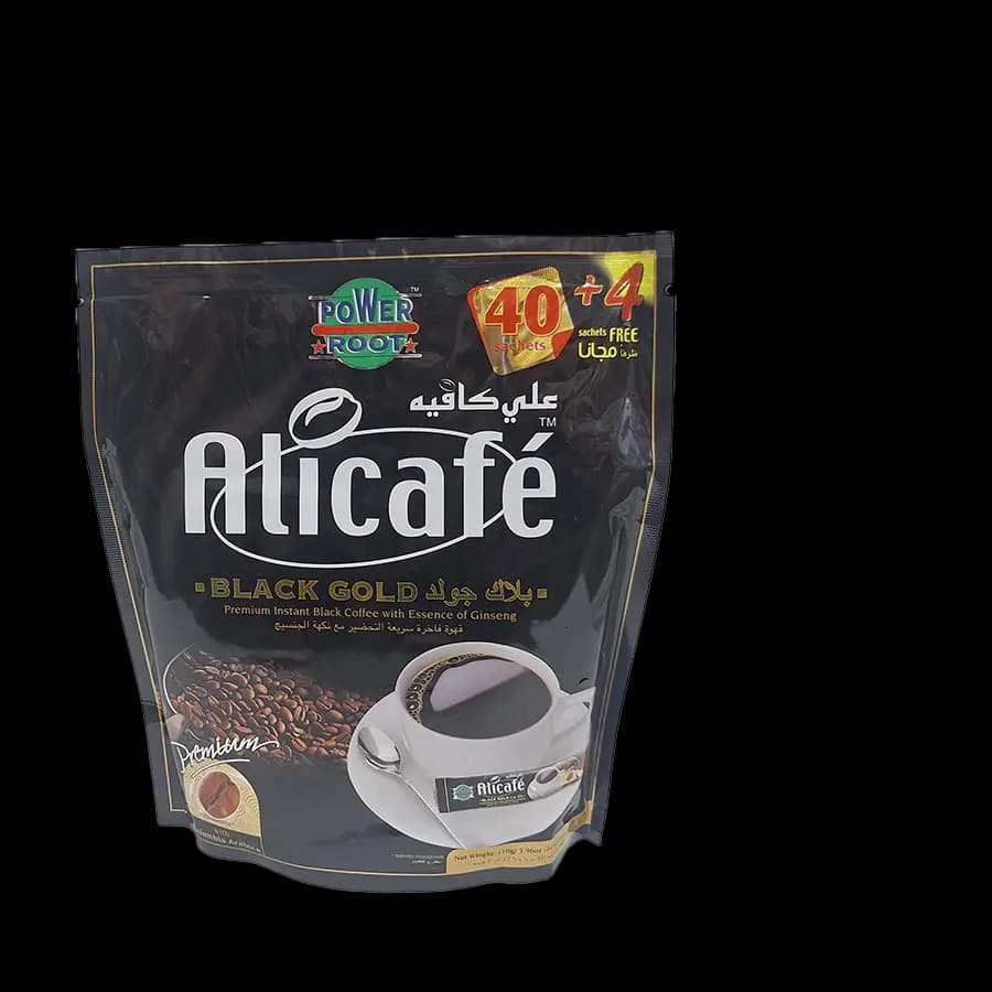 قهوه علی کافه بلک گلد(BLACK GOLD) اصلی بسته 4+40 عددی – کارتن 20 بسته