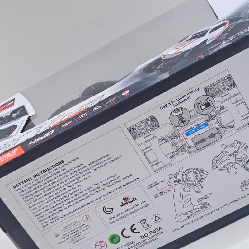 ماشین بازی کنترلی ناب سل مدل صخره نورد آفرود شارژی سرعتی فنری مدل Rechargeable rock climbing rock climbing game machine — تصویر ۲