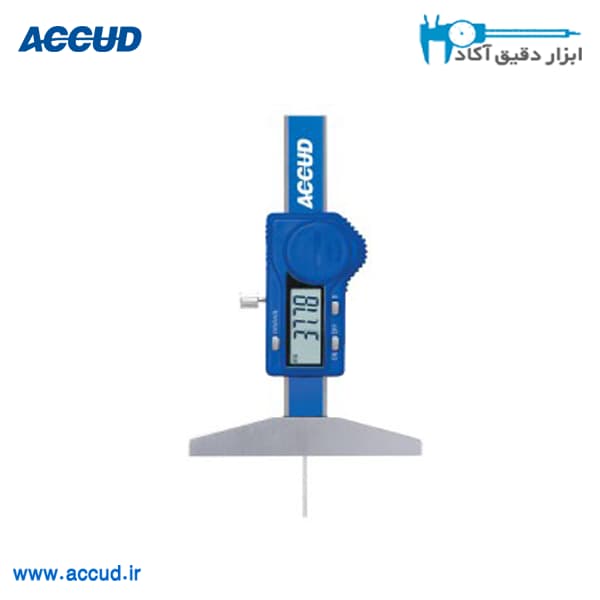 عمق سنج دیجیتال (سر گرد) 50-0 میلی متر Accud (اکود با گارانتی شرکتی) مدل 194-002-11