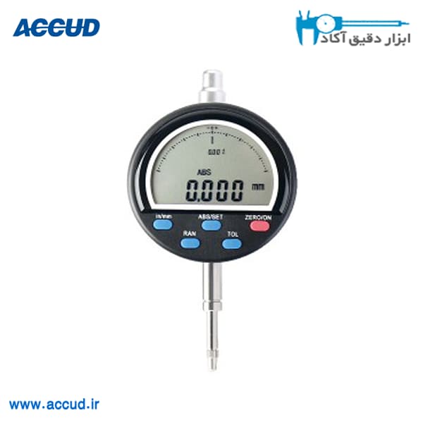 ساعت اندیکاتور صفحه قابل چرخش320درجه دقت 0.001 میلیمتر Accud (اکود با گارانتی شرکتی) مدل 216-010-01