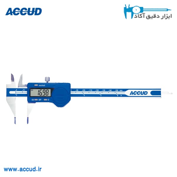 کولیس دیجیتال 15 سانتیمتر فک باریک Accud (اکود با گارانتی شرکتی) مدل 168-006-11