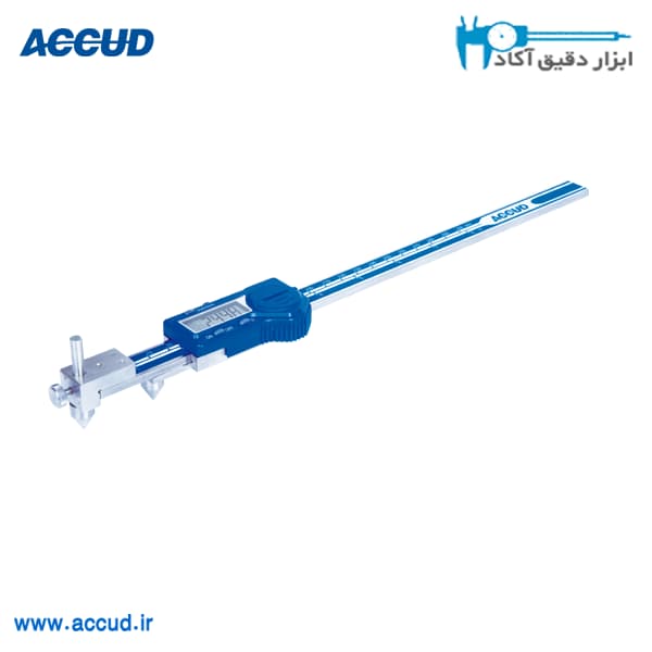 کولیس دیجیتال مرکزیاب فک پایین 300-0 میلیمتر دقت 0.01 Accud (اکود با گارانتی شرکتی) مدل 141-012-11
