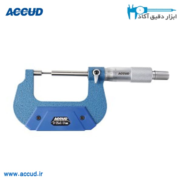 میکرومتر 25-0 میلی متر (دو پله) (Accud) (اکود با گارانتی شرکتی) مدل 328-001-03