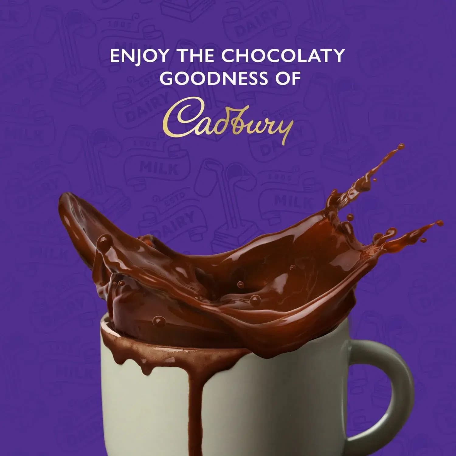 پودر هات چاکلت کدبری 500 گرمی | Cadbury Hot Chocolate — تصویر ۲
