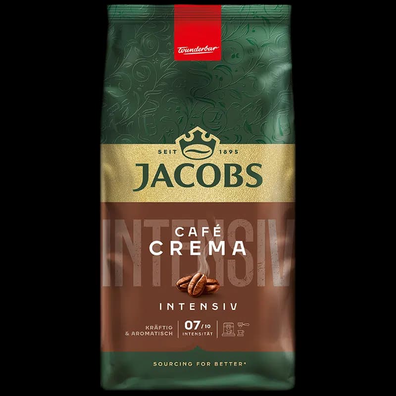 دانه قهوه جاکوبز کافه کرما اینتنسیو ۱ کیلوگرم | Jacobs Cafe Crema Intensiv