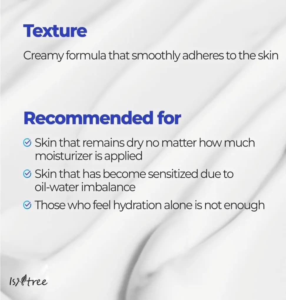 کرم مرطوب کننده و آبرسان هیالورونیک اسید ایزنتری | Isntree Hyaluronic Acid Moist Cream (حجم ۱۰۰ میلی‌لیتر ) اورجینال — تصویر ۷