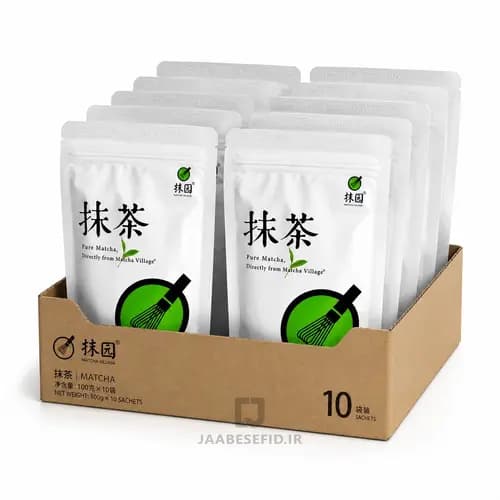 چای ماچا چینی گرید (A) 100 گرمی باکس 10 عددی – Matcha Village
