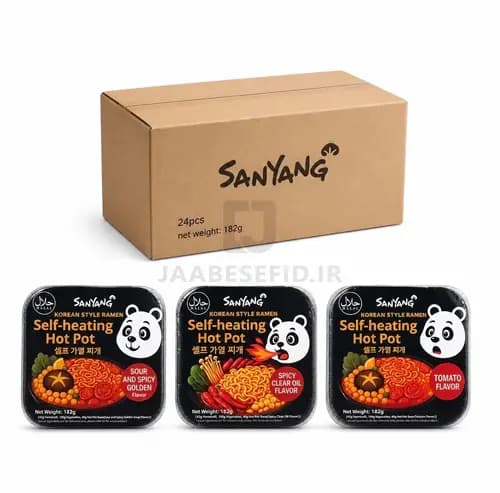 نودل خودجوش سانیانگ 182 گرم کارتن 24 عددی میکس – Sanyang