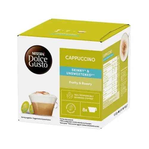 کپسول قهوه دولچه گوستو کاپوچینو بدون شکر 16 عددی Dolce Gusto Cappuccino unsweetened