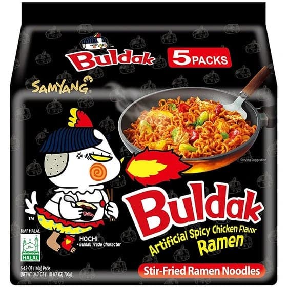 نودل سامیانگ طعم مرغ تند اسپایسی بسته 5 عددی – Samyang