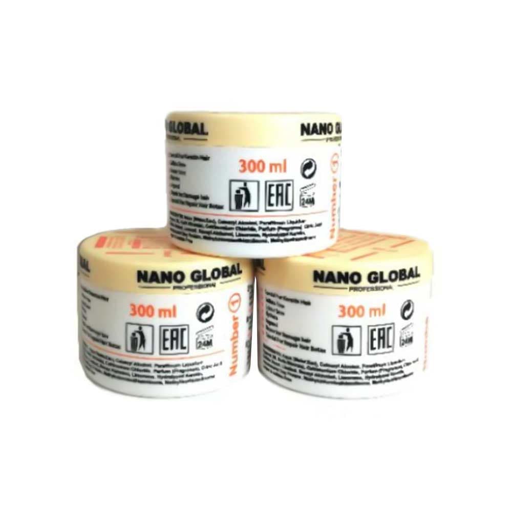 ماسک مو بعد از کراتین نانو گلوبال کاسه ای Hair mask after Keratin Nano Global