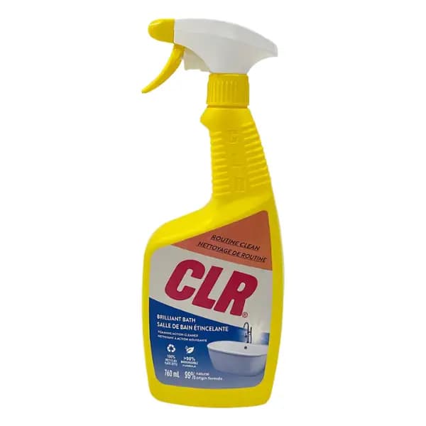 اسپری تمیزکننده سرویس بهداشتی CLR مدل Brilliant Bath حجم 760 میلیلیتر