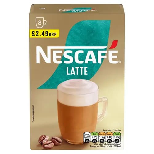 پودر قهوه فوری لاته نسکافه 8 عددی – nescafe Latte