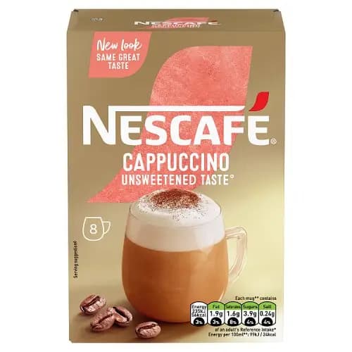 پودر کاپوچینو بدون شکر نسکافه 8 عددی – Nescafe Cappuccino