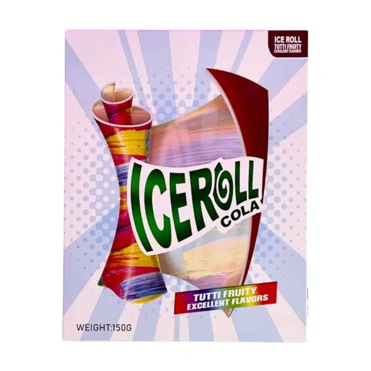 لواشک آمریکایی رول آپ آیس رول با طعم کولا 10 عددی – ICEROLL Cola