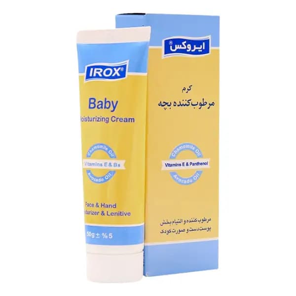 کرم مرطوب دست و صورت کودک ایروکس حجم ۵۰ گرم