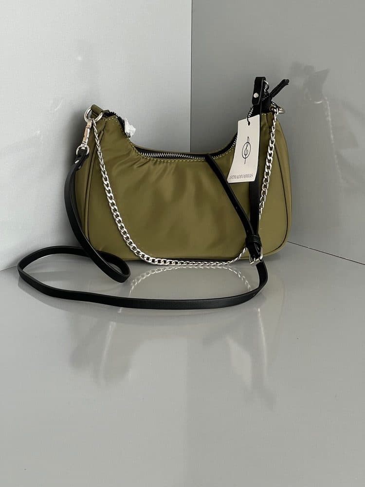 کیف دوشی زیتونی Stradivarius