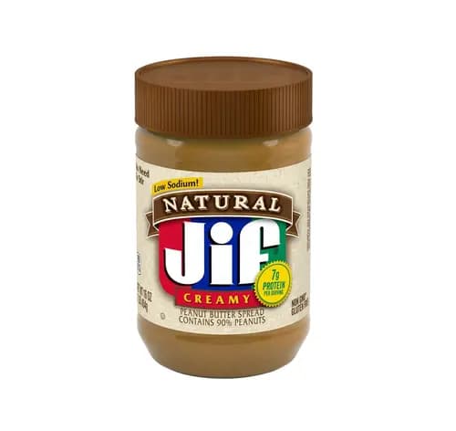 کره بادام زمینی جیف نچرال کم سدیم 454 گرم – Jif Natural Low Sodium